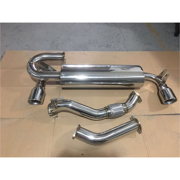 TCS Motorsports Single Muffler Dual Exhaust